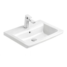 Адель - 60 Тумба прямая белая эмаль / раковина