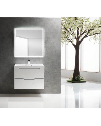 Тумба под раковину BelBagno Vittoria 80 Белая/Bianco Lucido