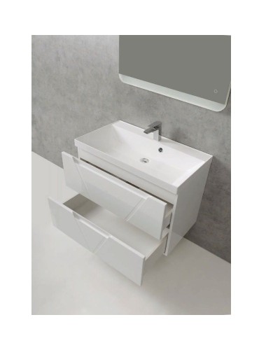 Тумба под раковину BelBagno Vittoria 80 Белая/Bianco Lucido