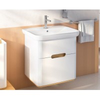 Тумба с раковиной Vitra Sento 65 60822 подвесная Белая матовая