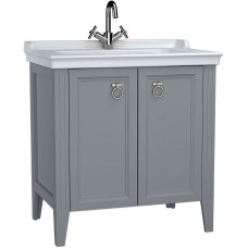 Тумба с раковиной Vitra Valarte 80 62154 Серая матовая