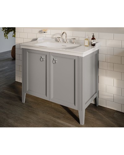 Тумба с раковиной Vitra Valarte 80 62154 Серая матовая