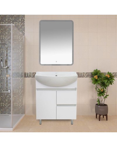 Амур - 70 Тумба напольная с 2 ящ. (ПВХ) / раковина