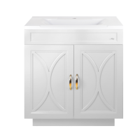 Амбра - 70 тумба прямая белая / раковина