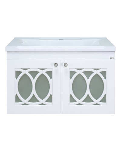 ТОНДО - 70 Тумба подвесная белая / раковина