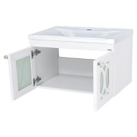 ТОНДО - 70 Тумба подвесная белая / раковина