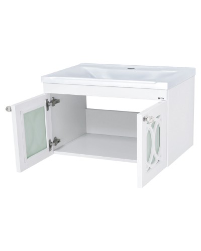 ТОНДО - 70 Тумба подвесная белая / раковина