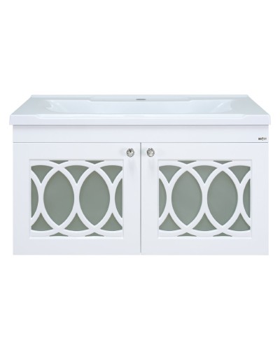 ТОНДО - 80 Тумба подвесная белая / раковина