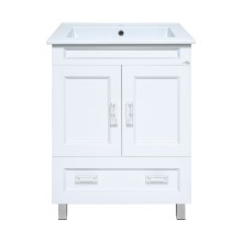 Дива - 65 Тумба белая с 1 ящ. / раковина