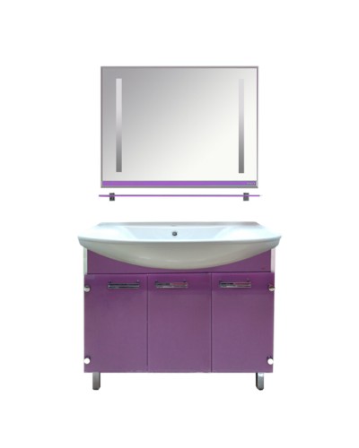 Эмма -105 Тумба  сиреневая / раковина