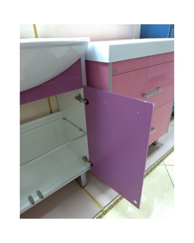 Эмма -105 Тумба  сиреневая / раковина