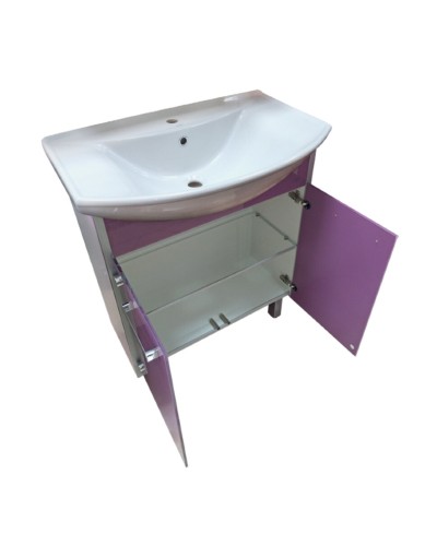 Эмма - 75 Тумба  сиреневая / раковина
