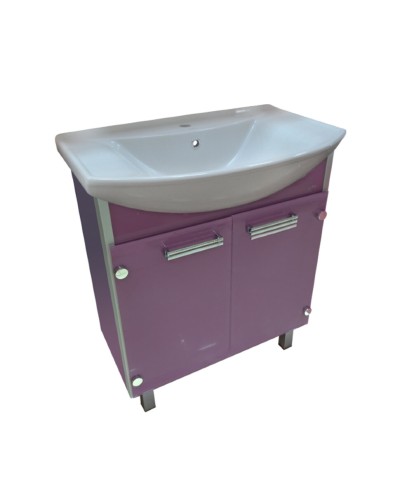 Эмма - 75 Тумба  сиреневая / раковина
