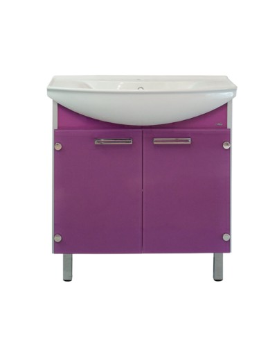 Эмма - 85 Тумба  сиреневая / раковина