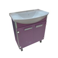 Эмма - 85 Тумба  сиреневая / раковина