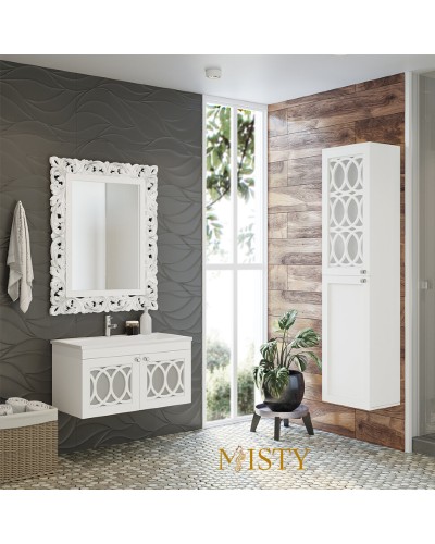 ТОНДО - 80 Тумба подвесная белая / раковина