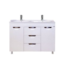 София -120 Тумба с 3  ящ. белая эмаль / раковина