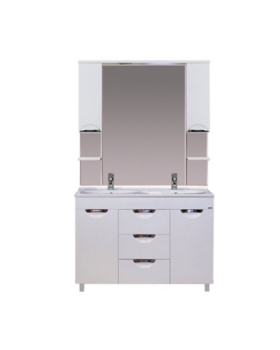 София -120 Тумба с 3  ящ. белая эмаль / раковина