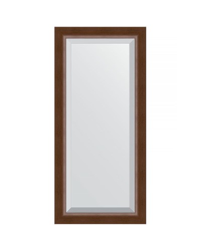 Зеркало Evoform Exclusive 112х52 BY 1147 с фацетом в багетной раме - Орех 65 мм