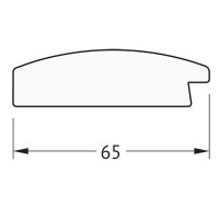Зеркало Evoform Exclusive 112х52 BY 1147 с фацетом в багетной раме - Орех 65 мм