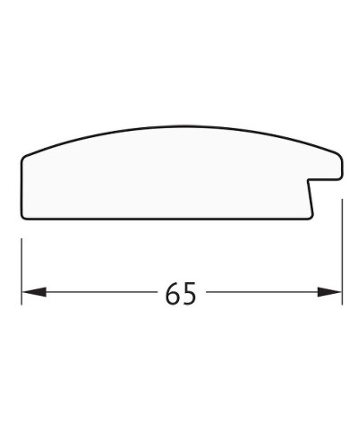 Зеркало Evoform Exclusive 112х52 BY 1147 с фацетом в багетной раме - Орех 65 мм