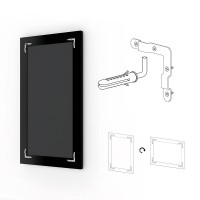 Зеркало Evoform Exclusive 75х55 BY 1222 с фацетом в багетной раме - Старый гипс 82 мм