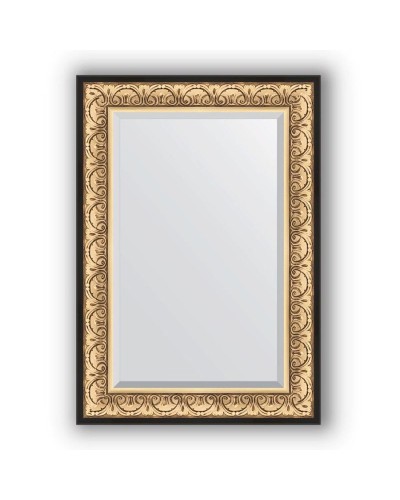 Зеркало Evoform Exclusive 100х70 Барокко золото