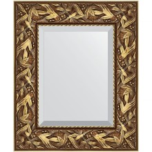 Зеркало Evoform Exclusive 59х49 BY 3363 с фацетом в багетной раме - Византия золото 99 мм