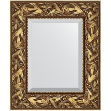Зеркало Evoform Exclusive 59х49 BY 3363 с фацетом в багетной раме - Византия золото 99 мм