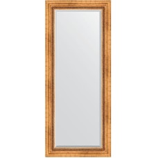Зеркало Evoform Exclusive 146х61 BY 3542 с фацетом в багетной раме - Римское золото 88 мм
