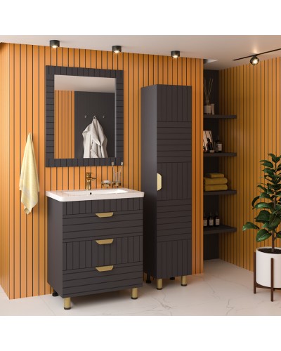 GLOSTER - 80 Зеркало в раме, графит