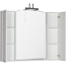 Зеркало со шкафом Aquanet Асти 105 178242 Белое