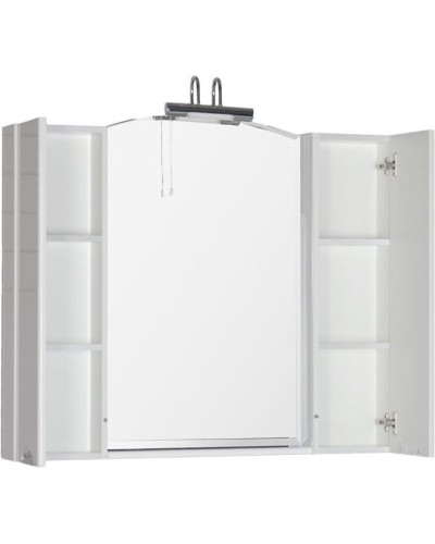 Зеркало со шкафом Aquanet Асти 105 178242 Белое