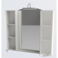 Зеркало со шкафом Aquanet Асти 105 178242 Белое