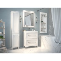 Марта - 60 Зеркало в раме белая эмаль (глянец)