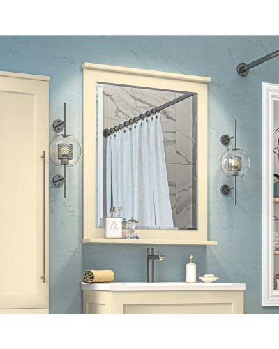 Марта - 80 Зеркало в раме бежев. (эмаль)