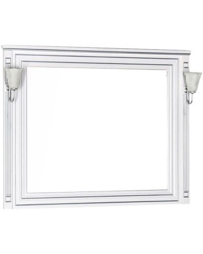 Зеркало Aquanet Паола 120 181768 Белое серебро