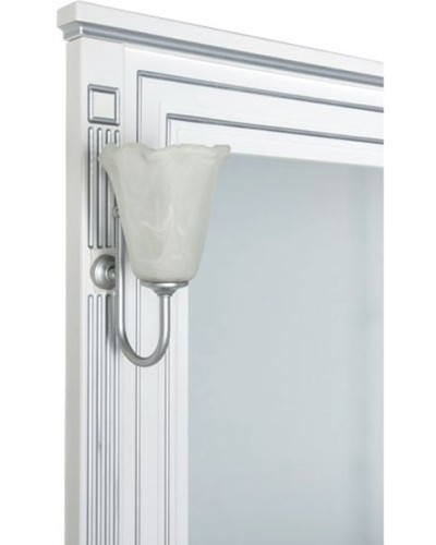 Зеркало Aquanet Паола 120 181768 Белое серебро