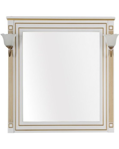 Зеркало Aquanet Паола 90 186108 Белое золото