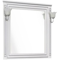 Зеркало Aquanet Паола 90 181769 Белое серебро