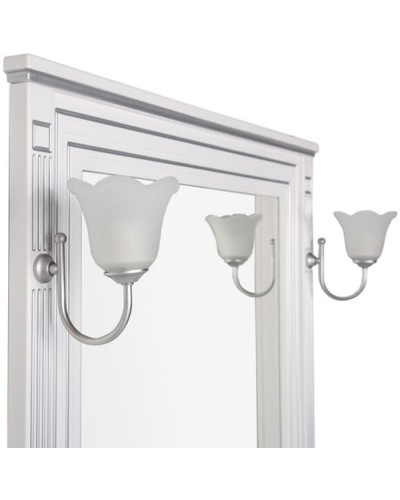 Зеркало Aquanet Паола 90 181769 Белое серебро