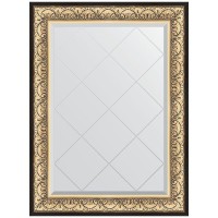 Зеркало Evoform Exclusive-G 107х80 BY 4208 с гравировкой в багетной раме - Барокко золото 106 мм