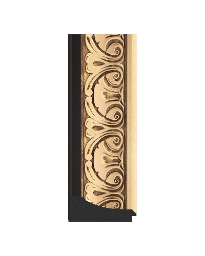 Зеркало Evoform Exclusive-G 107х80 BY 4208 с гравировкой в багетной раме - Барокко золото 106 мм