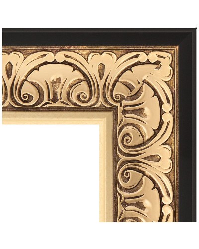 Зеркало Evoform Exclusive-G 107х80 BY 4208 с гравировкой в багетной раме - Барокко золото 106 мм