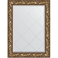 Зеркало Evoform Exclusive-G 106х79 BY 4199 с гравировкой в багетной раме - Византия золото 99 мм