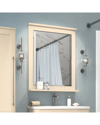 Марта - 60 Зеркало в раме бежев. (эмаль)