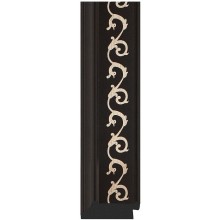 Зеркало Evoform Exclusive Floor 199х100 BY 6148 с фацетом в багетной раме - Черный ардеко 81 мм