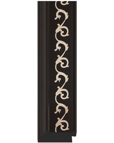 Зеркало Evoform Exclusive Floor 199х100 BY 6148 с фацетом в багетной раме - Черный ардеко 81 мм