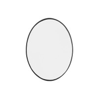 Зеркало MELANA - 60 см овальное черное
