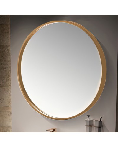 Зеркало MELANA - 60 см круглое латунь